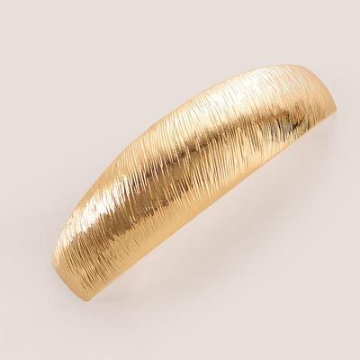 Wholesale Joker geometric metal brushed hair clip Amazon Minimalist cold wind back head ponytail spring clip