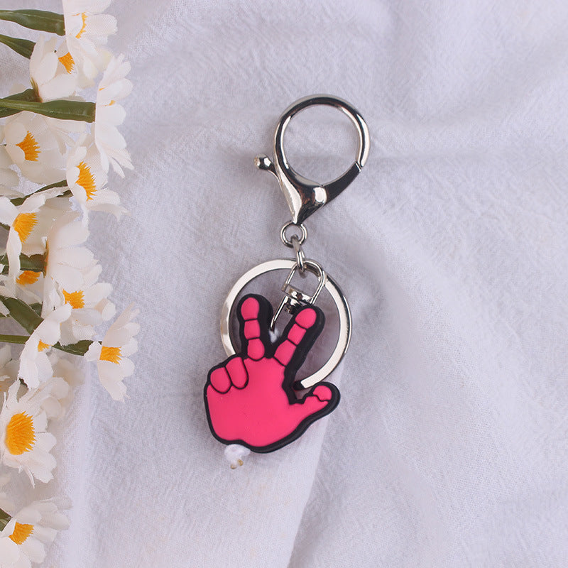 Wholesale Gesture keychain pendant men's gift car key bag pendant