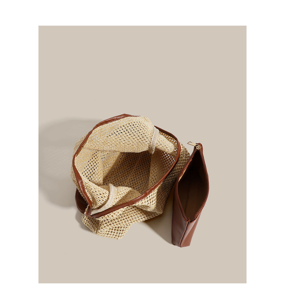 Wholesale Vintage Straw Tote Bag Single Shoulder Large Capacity Holiday Beach Bag