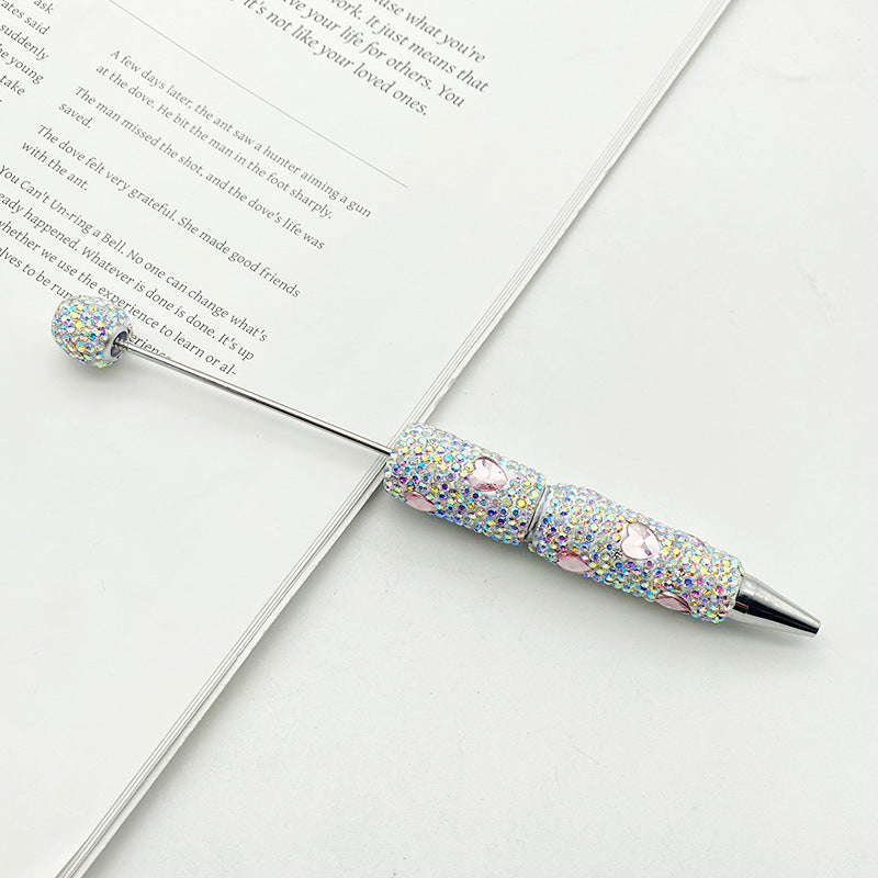 Wholesale Colorful Love Full Diamond beadable pens