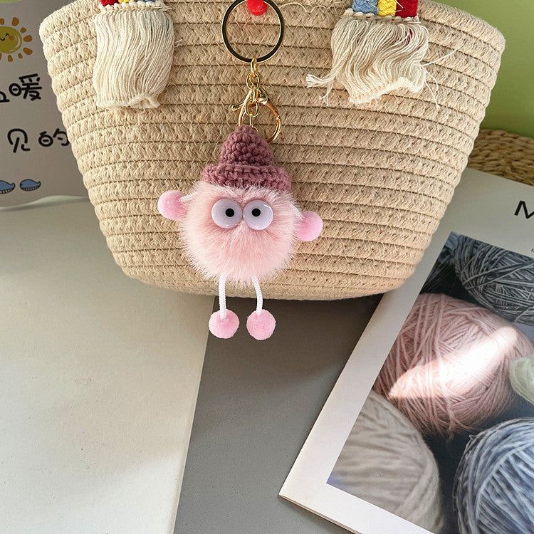 Wholesale cute cute little briquettes plush doll doll keychain