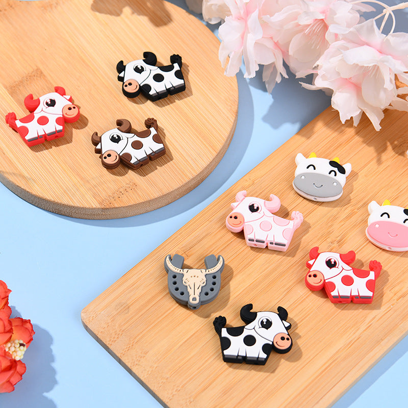 Al por mayor de 50 piezas de dibujos animados de dibujos animados PP de silicona