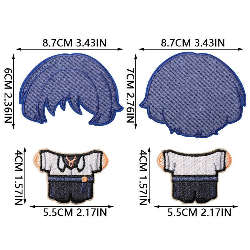 Wholesale Cute Anime Embroidery Patches DIY Sew On Cloth Patches For Clothing And Bags Fashion Accessory Gift For Crafting Resale