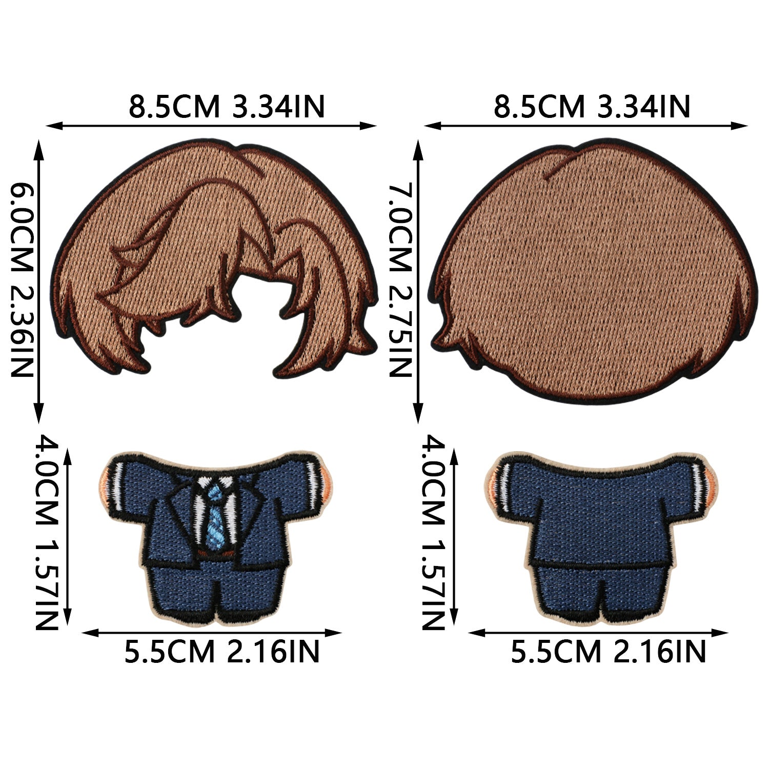 Wholesale Fashion Embroidered Iron On Patches Cozy Woven Doll Design For Jeans Canvas Bag DIY Craft Supply Bag Charm OLY Exclusive