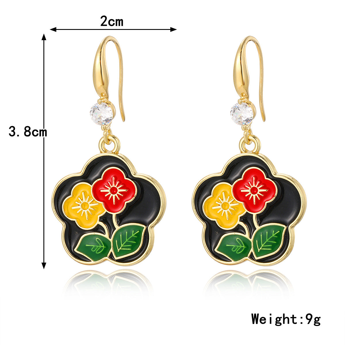 Wholesale Vintage French Rose Earrings