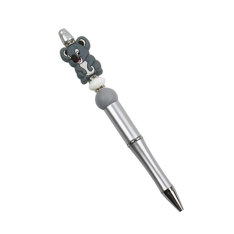 Wholesale 10PCS DIY Handmade Cartoon Koala Silicone Bead Pen