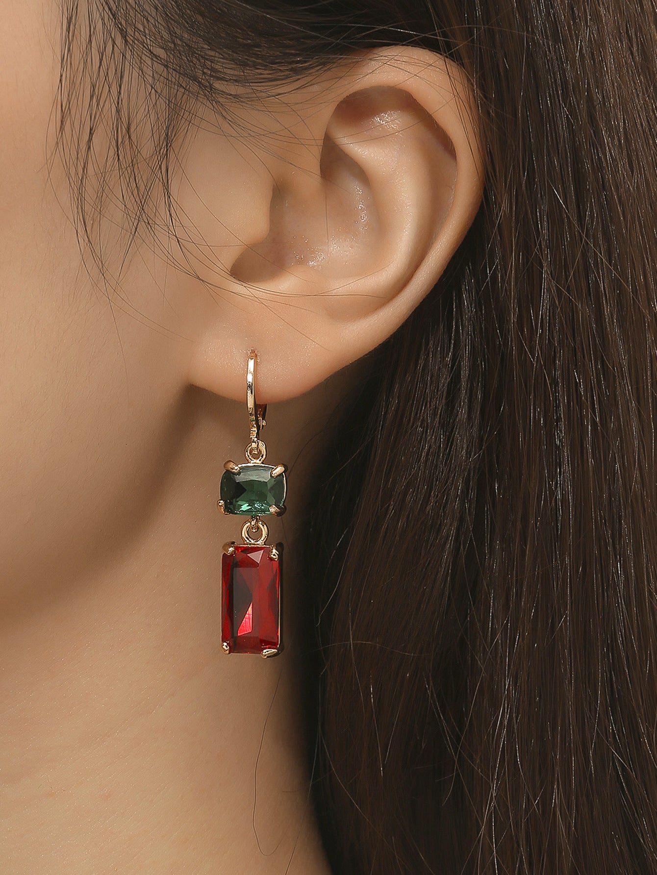 Wholesale Geometric Crystal Earrings