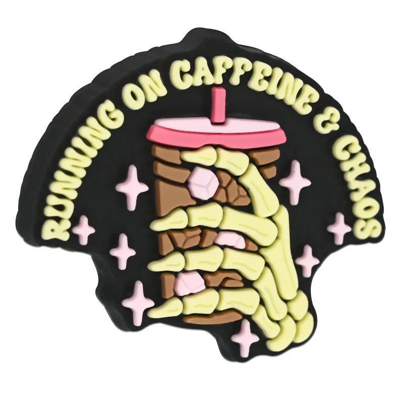 WholesaleRandom 100pcs Cartoon coffee letter bead Focal Beads