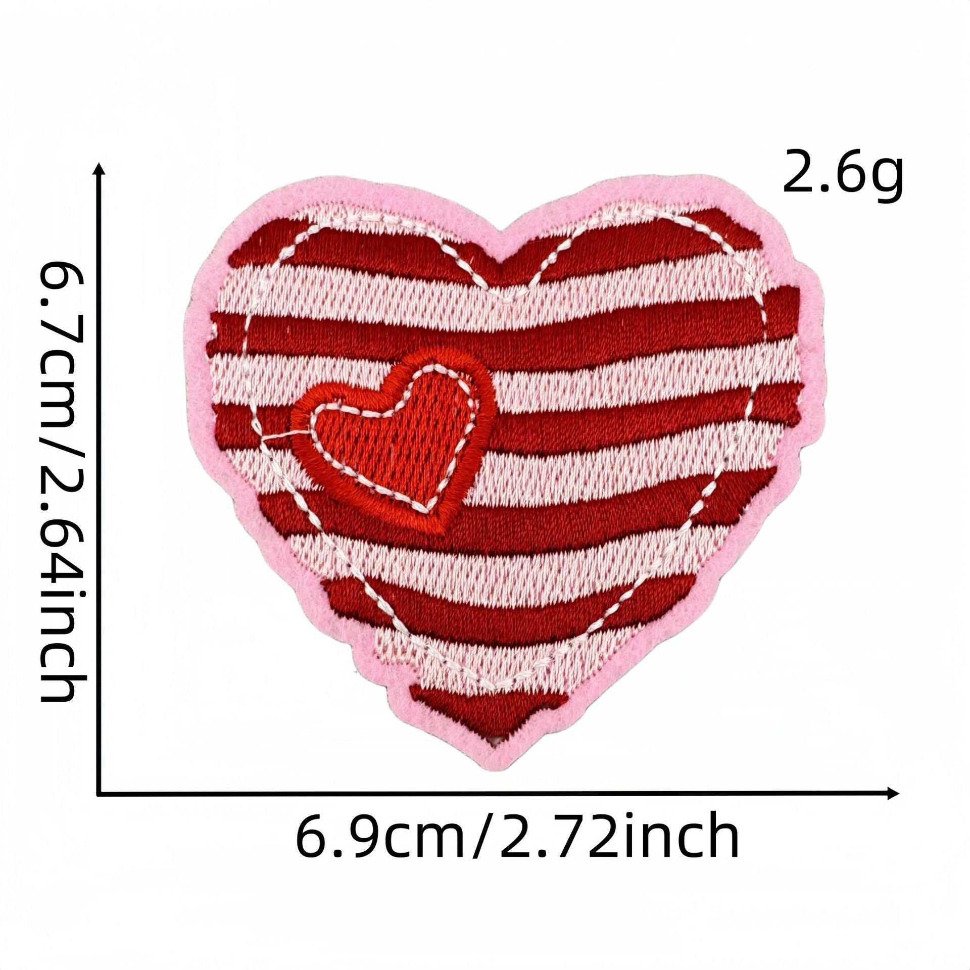 Wholesale Valentine' s Day Pink Love Cartoon Embroidery DIY Patches