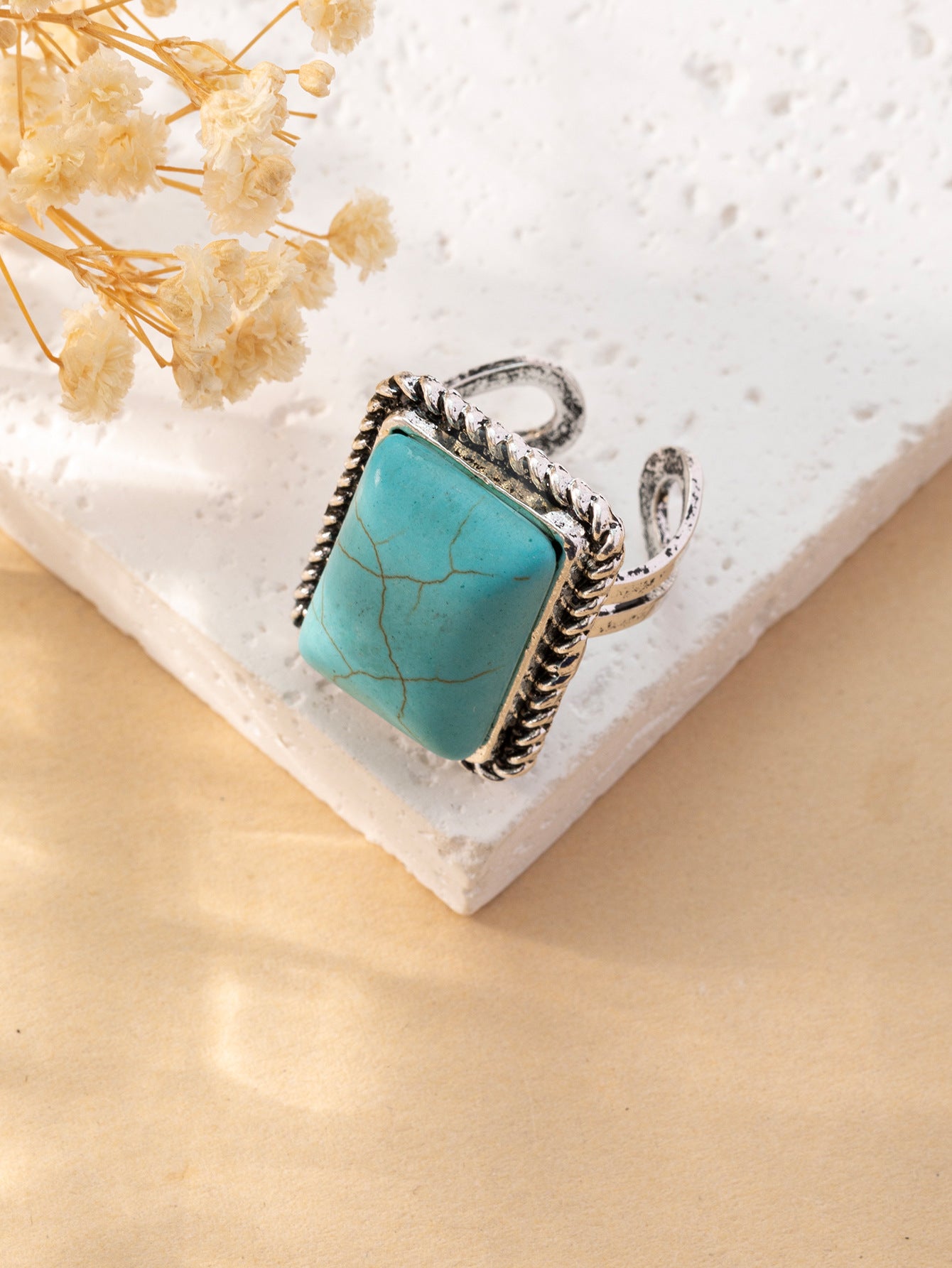 Wholesale Vintage Personalized Turquoise Ring