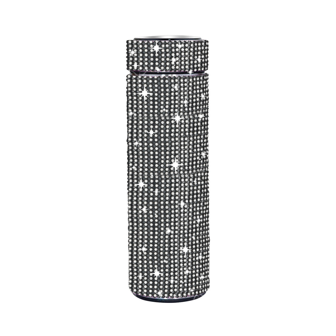 Wholesale 17oz Stainless Steel Diamond-encrusted Smart Thermos Cup with LED Temperature Display Straight Tumbler Cup