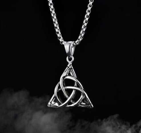 Wholesale Retro Lion Head Owl Thor Hammer Devil Eye Three One Knot Arrow Necklace