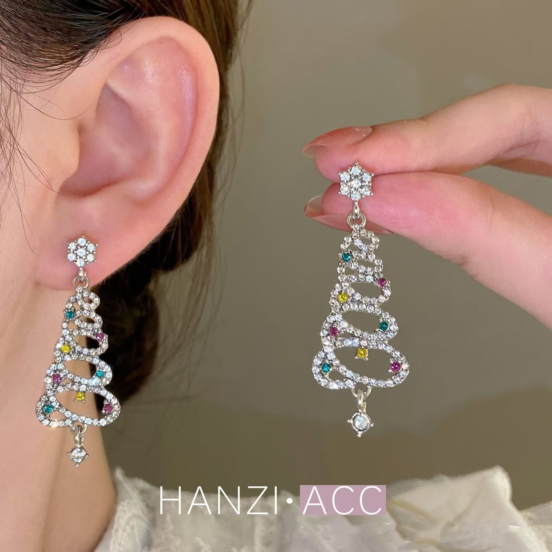 Wholesale Christmas Series Climbing  Earrings