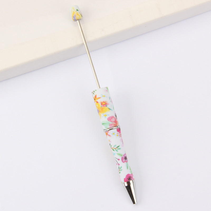 Wholesale Beadable Pens DIY for Beaded Cow Leopard Print Plastic Pen