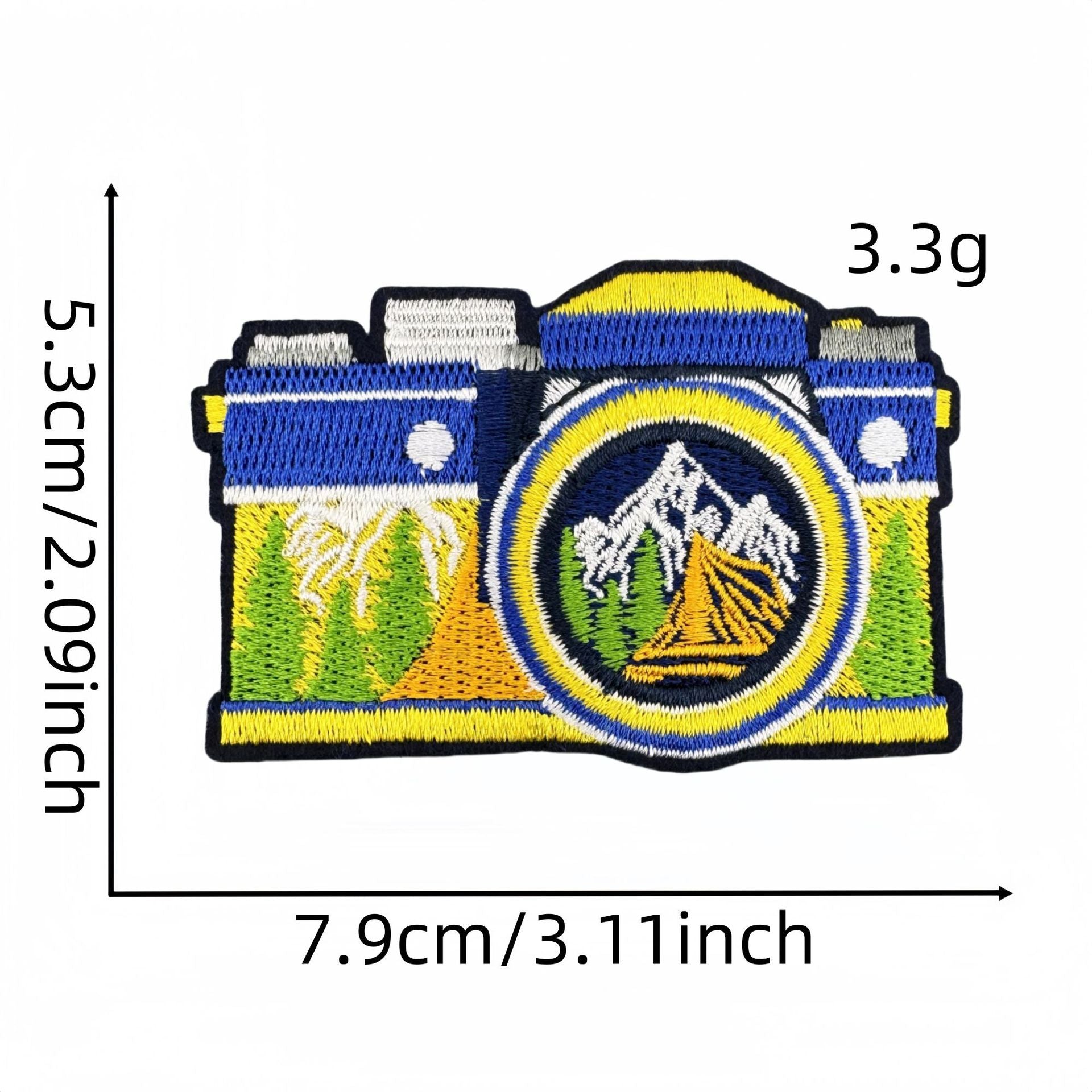 Wholesale  Cartoon Outdoor Scenery Embroidery Cloth DIY Patches Stickers