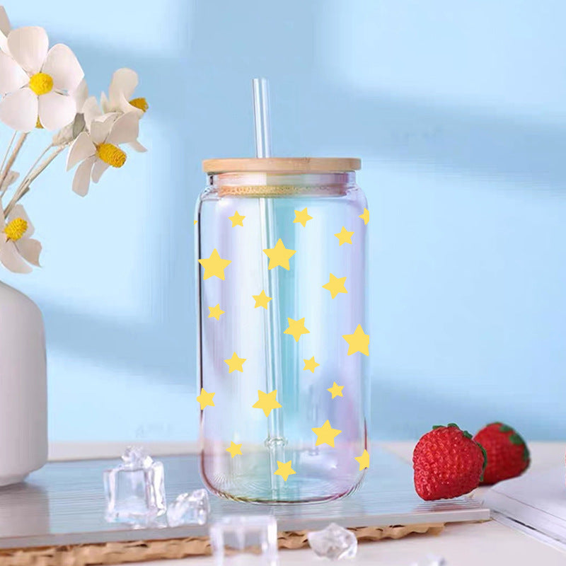 Wholesale Sun Moon Star Cluster Case 16oz Cup UV DTF Wraps