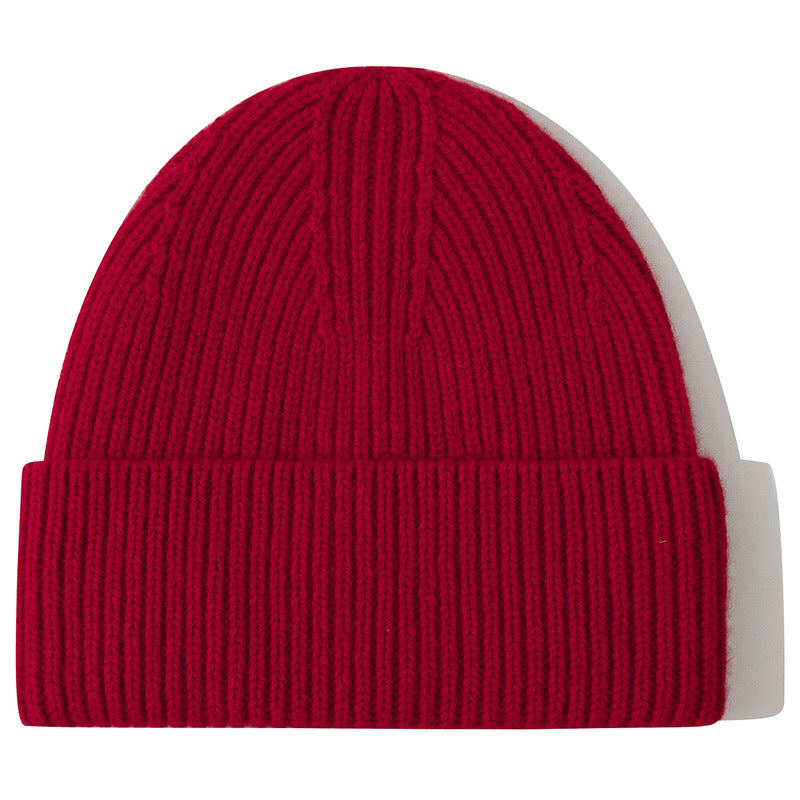 Wholesale Thick Pure Wool Beanie Winter Hat
