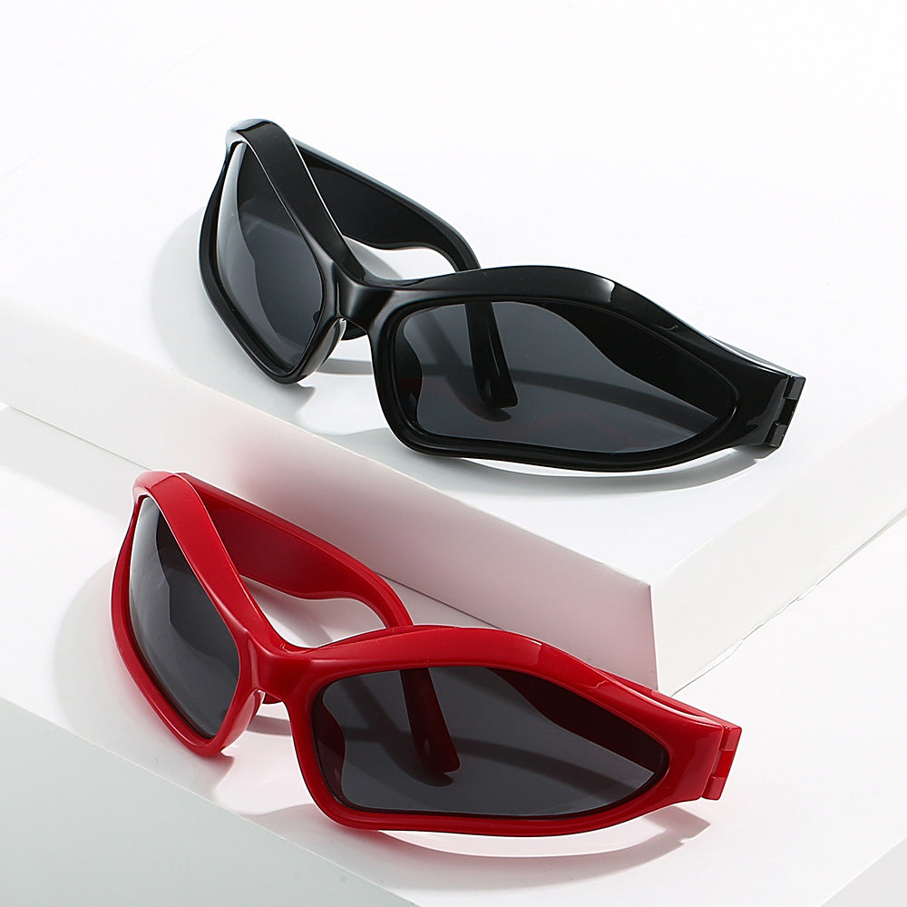 Wholesale Y2K Personalized Oval Color Matching Sunglasses