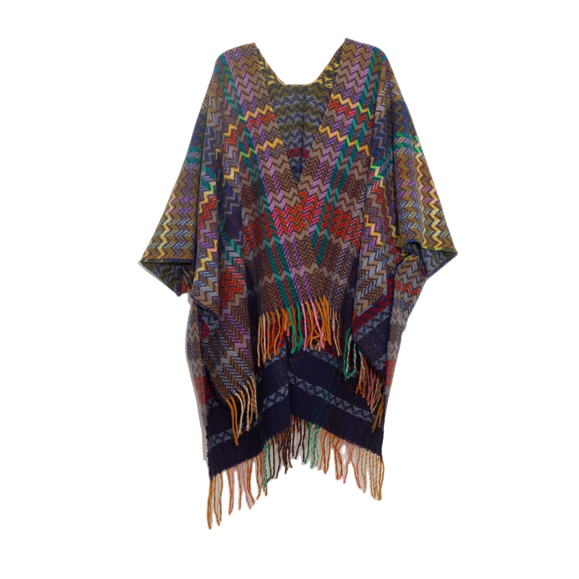 Wholesale Ethnic Style Tassel Slit Shawl