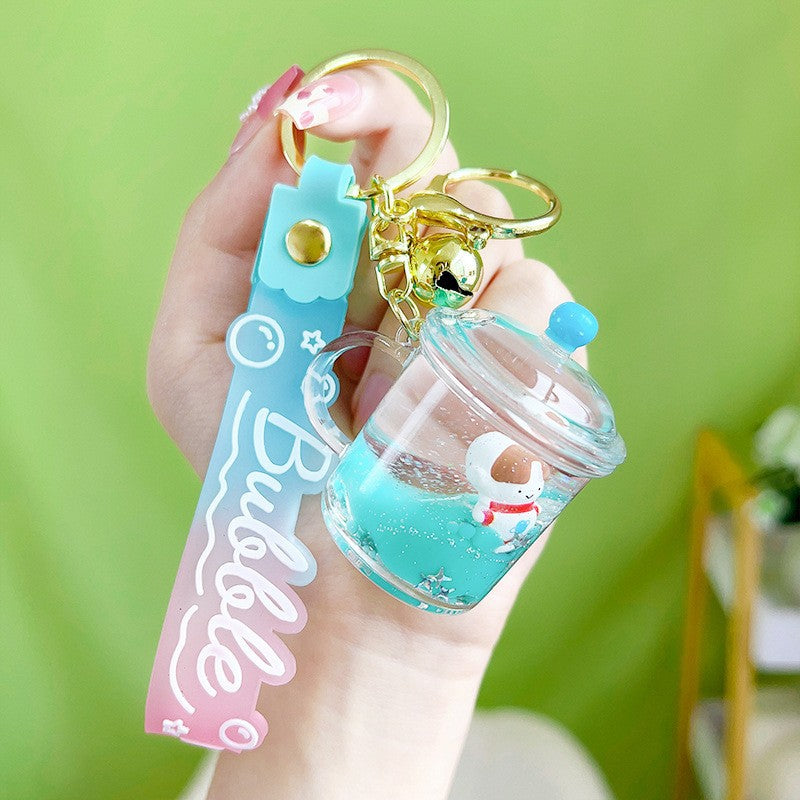 Wholesale Milk Carton Acrylic Oiled Keychains