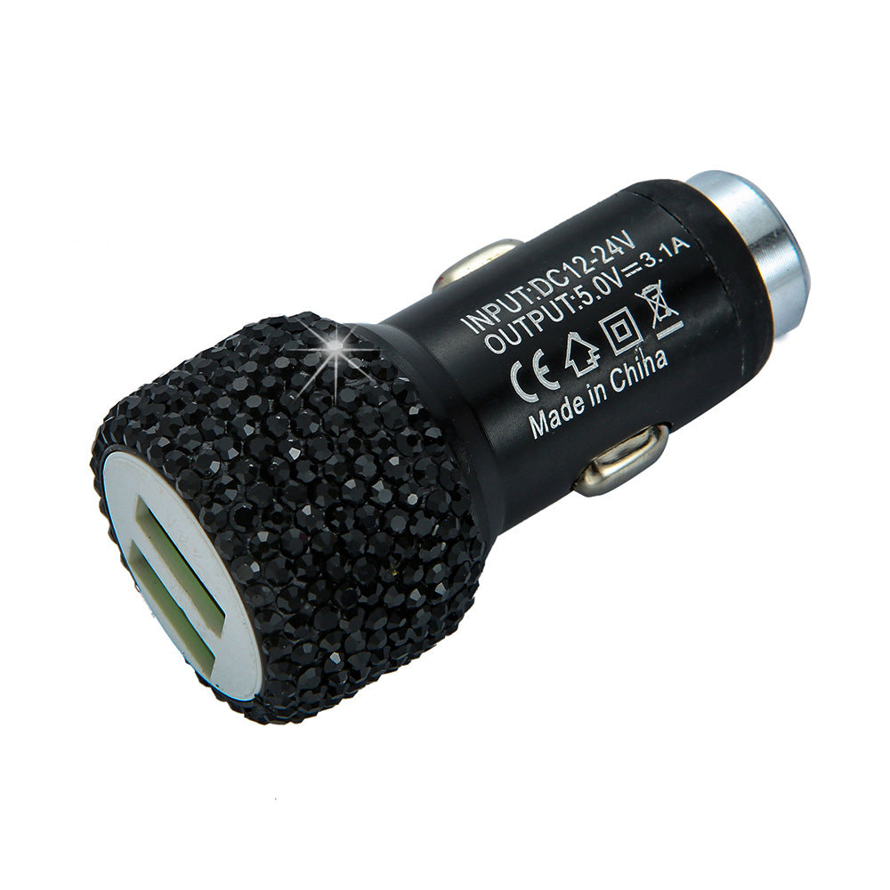 Wholesale Car Charger Fast Charging Dual Usb One Drag Two Multifunctional Aluminum Alloy Car Charging Head Drill Safety Hammer