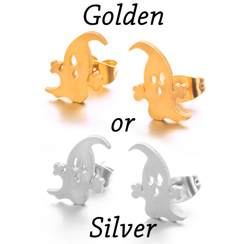 Wholesale Halloween Pumpkin Stainless Steel Earrings