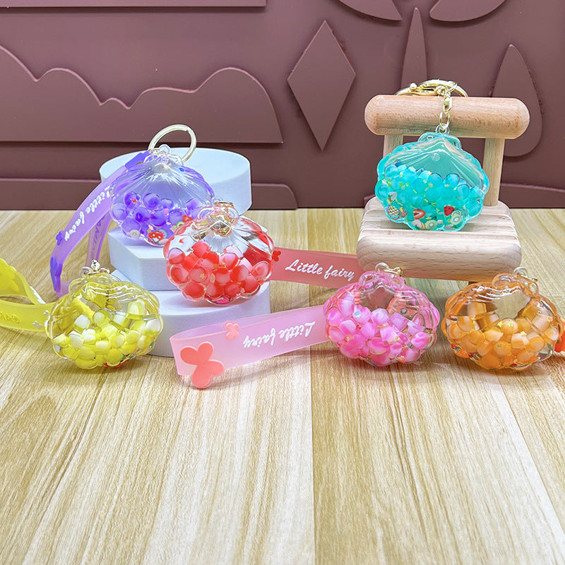 Wholesale Oil-infused Sugar Bean Shell Keychain