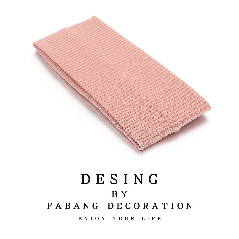 Wholesale Knitted silk scarf sweat-absorbing running sports face washing headband