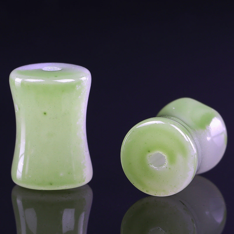 Wholesale 50PCS/PACK Gradient Two-color Bamboo Joint Glass Bead String