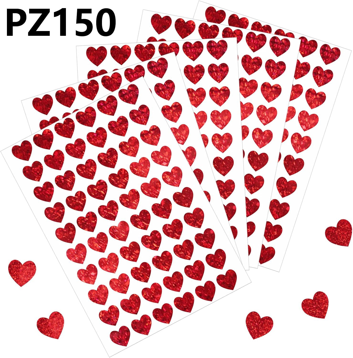 Wholesale Heart Stickers Kids Glitter Love Stickers