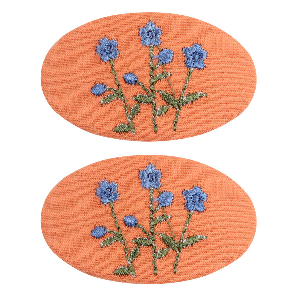 Wholesale Fabric Embroidery Three-dimensional Small Flowers Hair Clips