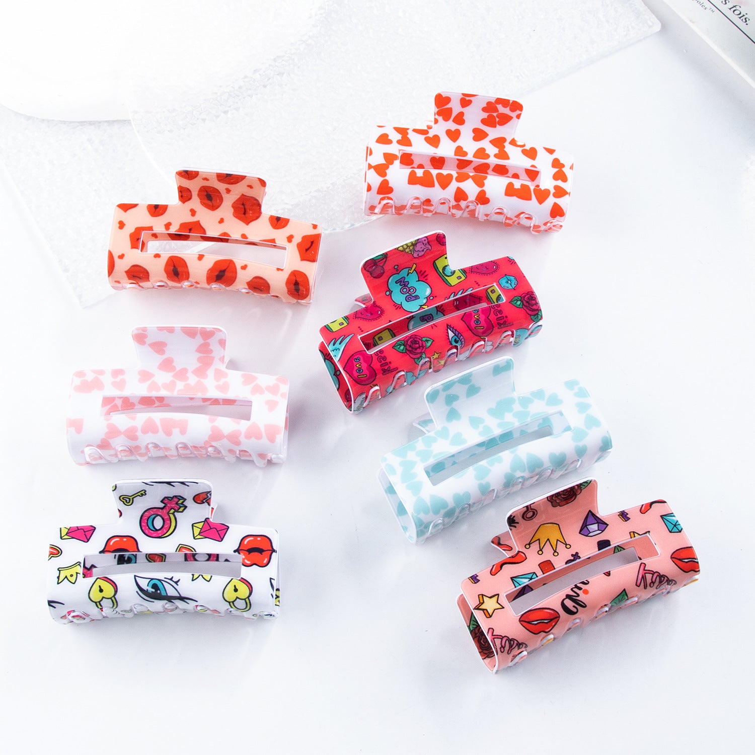 Wholesale Pvc 8cm Valentine's Day Autumn and Winter Hairpins