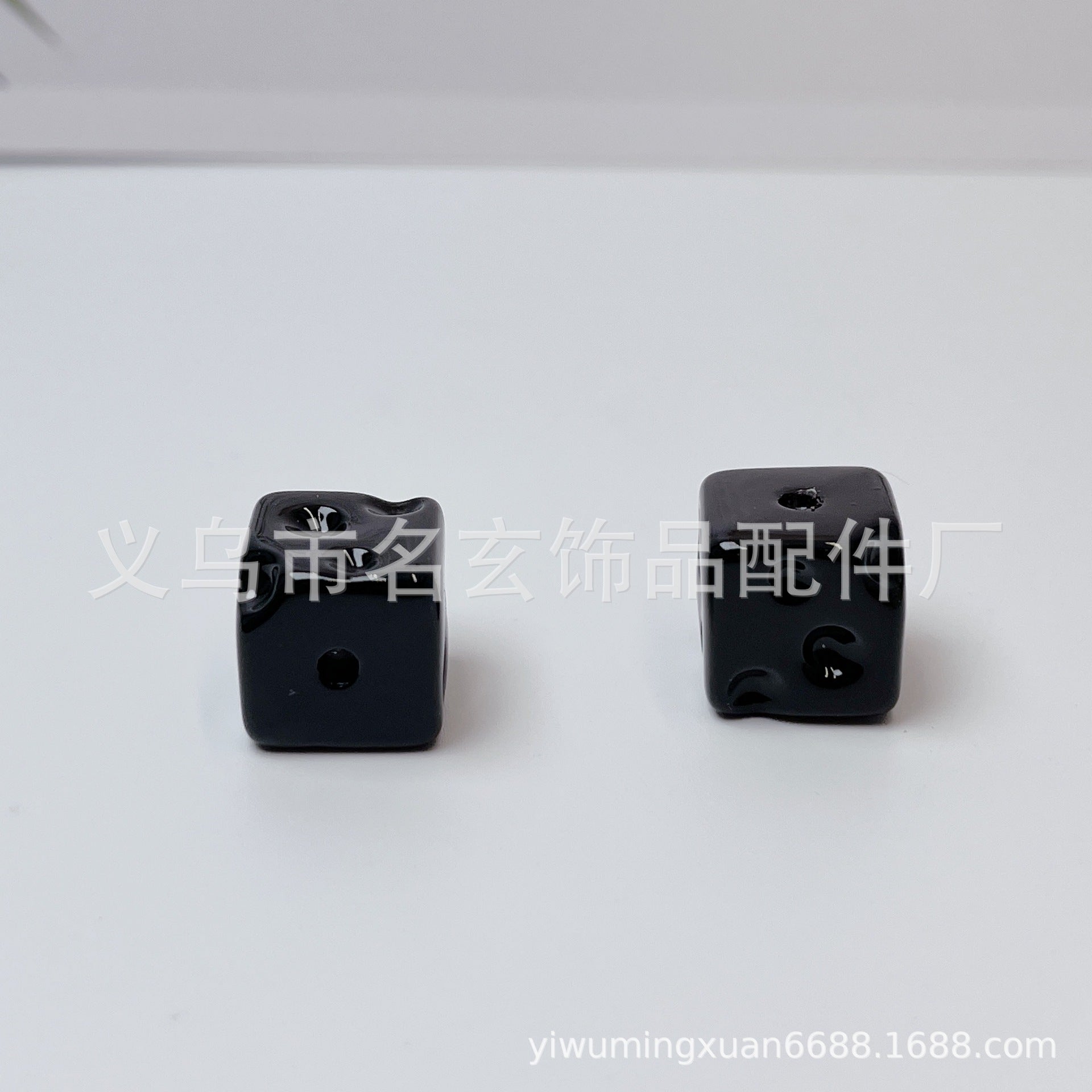 Wholesale   Random 200pcs /pack   Acrylic painted square cheese beads  Acrylic Beads