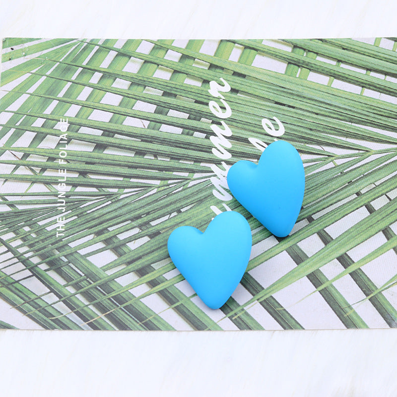 Wholesale Valentine's Day 18 Colors Small Heart Valentine's Day Acrylic Earrings