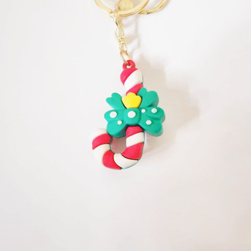 Wholesale Christmas Cartoon Soft Rubber Keychains