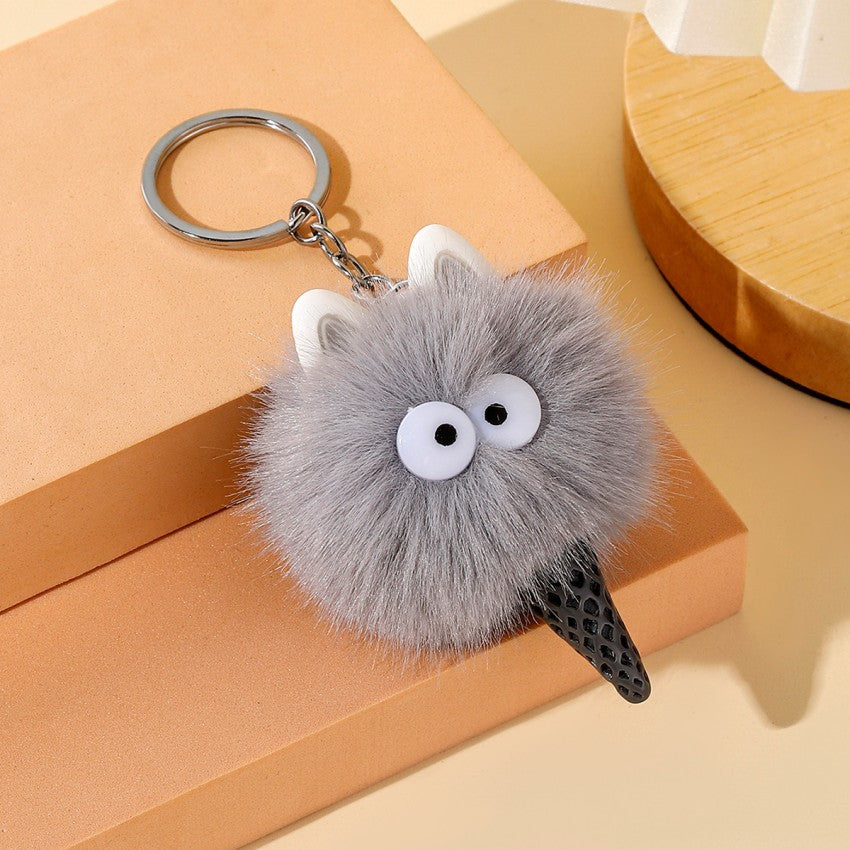 Wholesale Cartoon Ice Cream Plush Keychain