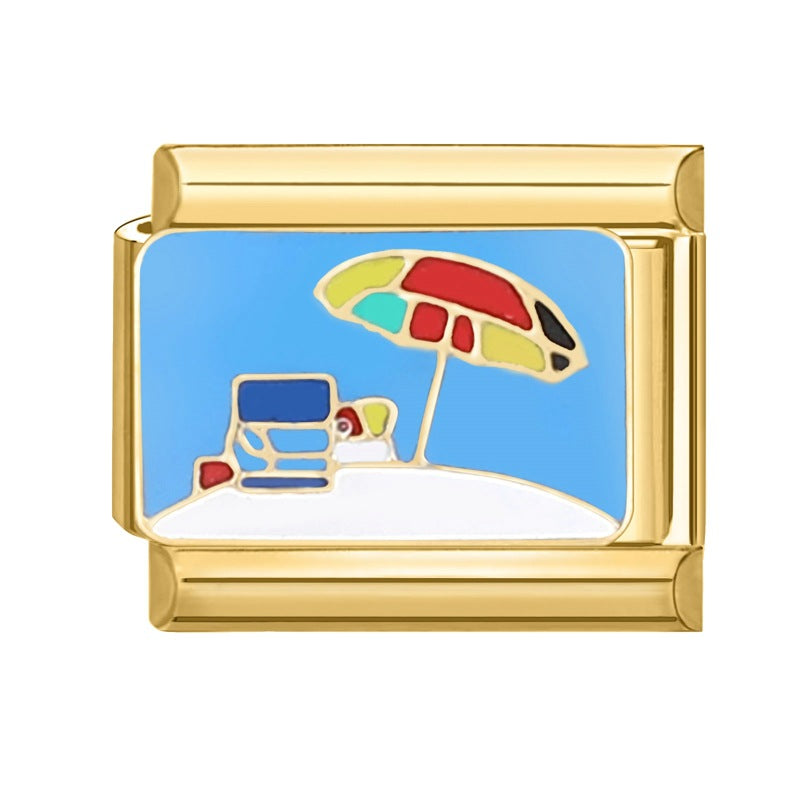 Wholesale  DIY Gold-bottom Light Luxury Creative Personalized Bracelet Charms