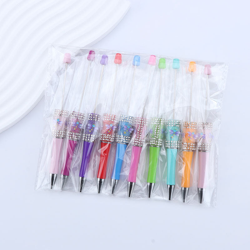 Wholesale 50pcs DIY Sugar Creative Diamond Patch Fantasy Simulation Dragonfly Broken Diamond Ball Pen