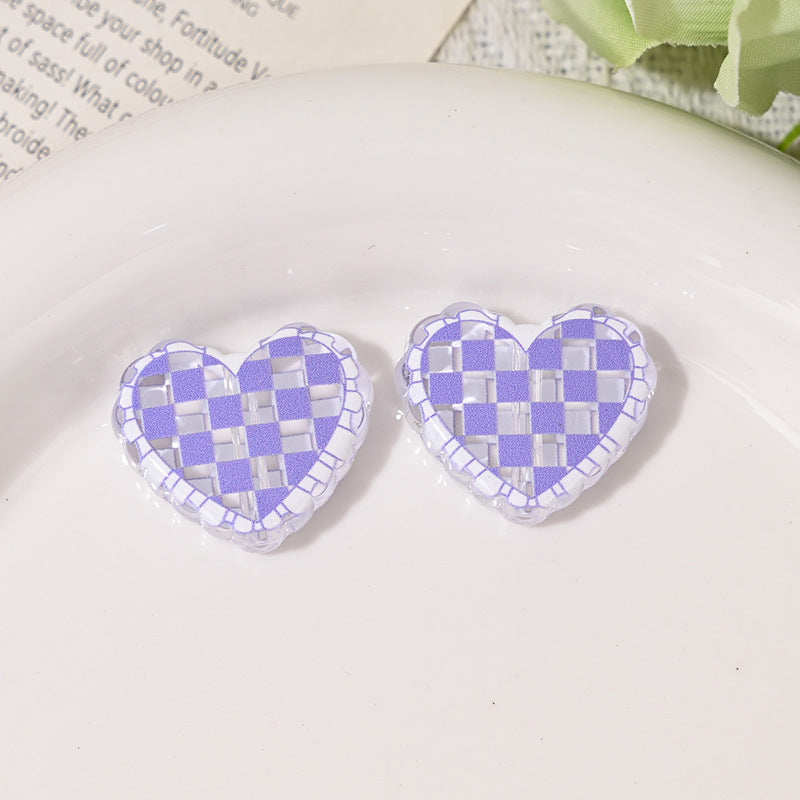 Wholesale 10pcs/pack Transparent acrylic lattice love beads