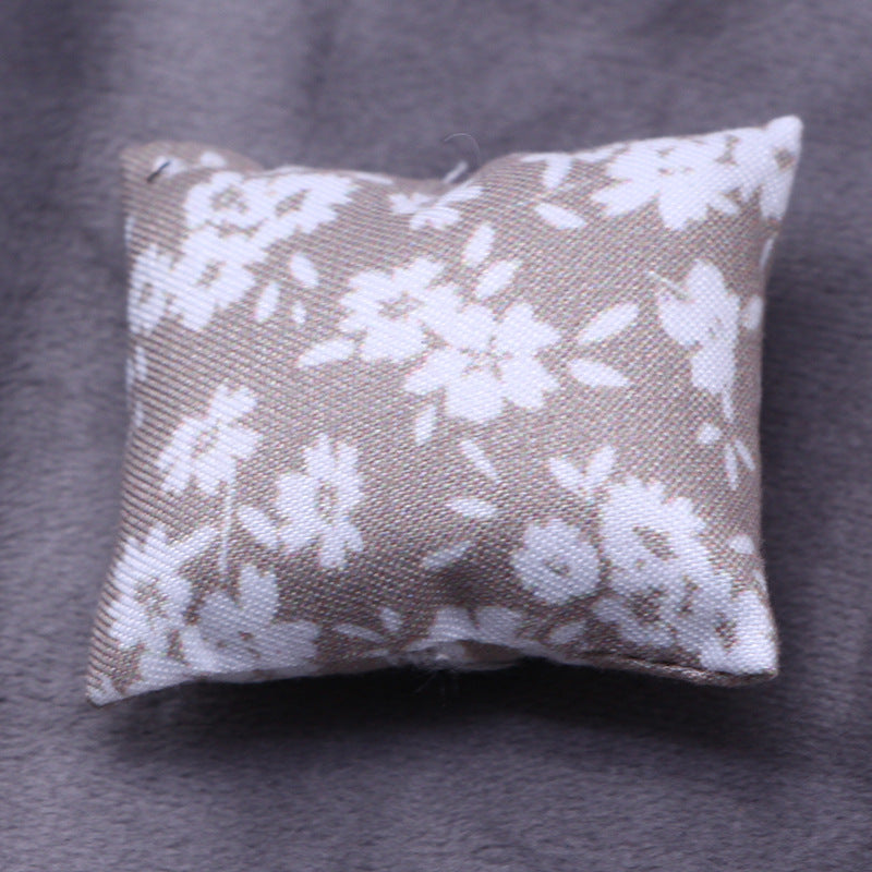 Wholesale 10pcs Dollhouse Doll House Mini Doll Cotton Pillow Sofa Pillow Playhouse Miniature Model Ornaments