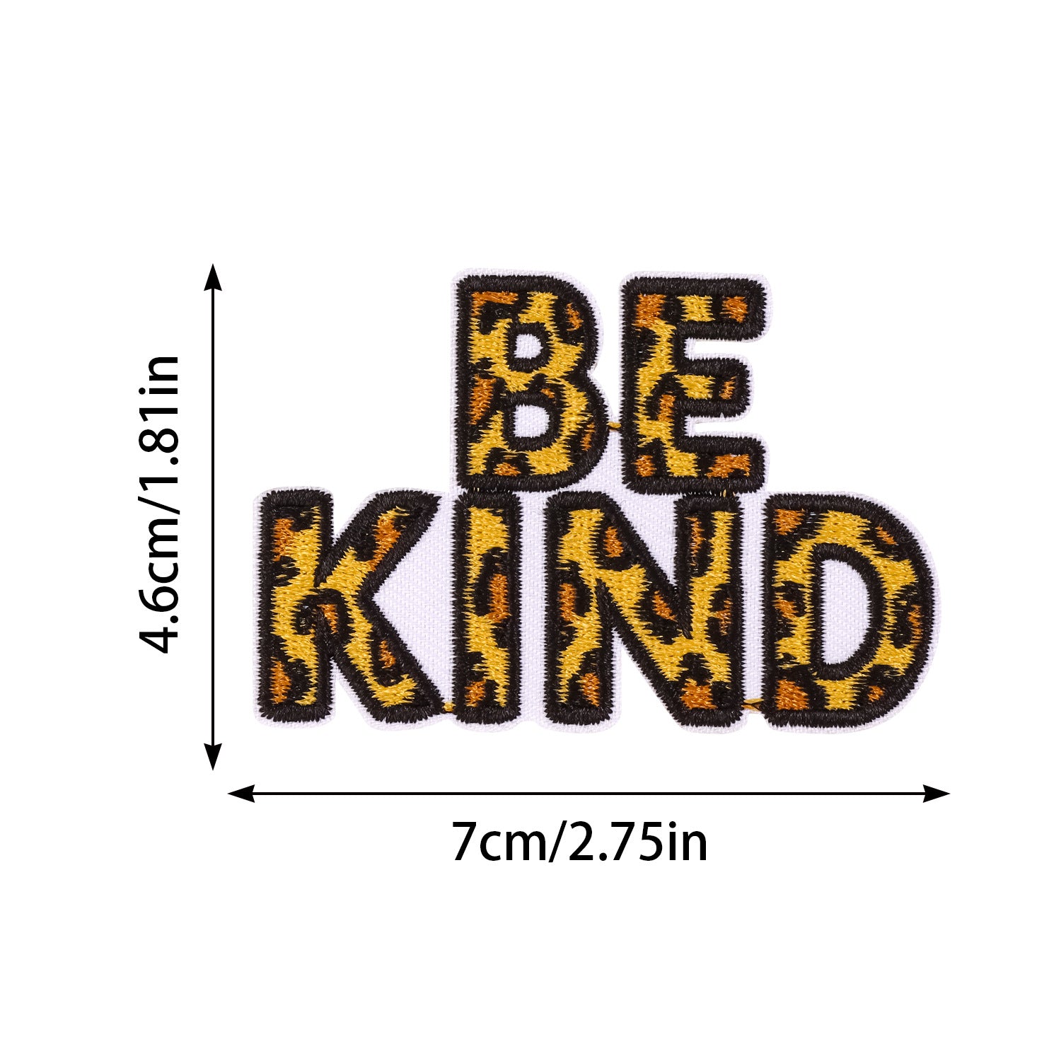Wholesale Polyester Cotton Embroidered Leopard Patch Iron On Decorative DIY Applique For Clothes Bag Towel Fashion Accessory