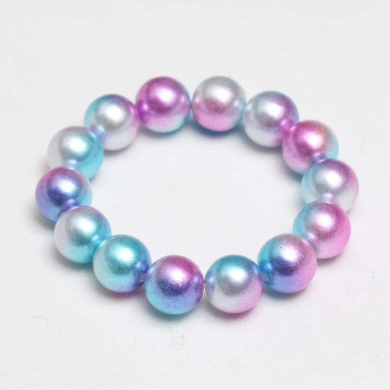 Wholesale Multicolored Pearl Children Beaded Bracelet