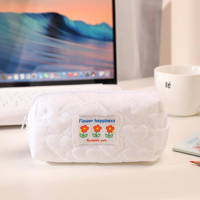 Wholesale of Cute Little Flower Love Pillows, Cotton Cloth Pen Bags