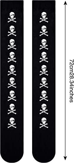 Wholesale Halloween Bat Spider Web Clown Skeleton Skull Over The Knee Socks