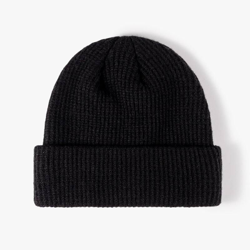 Wholesale All-match Solid Color Wool Knitted Hat