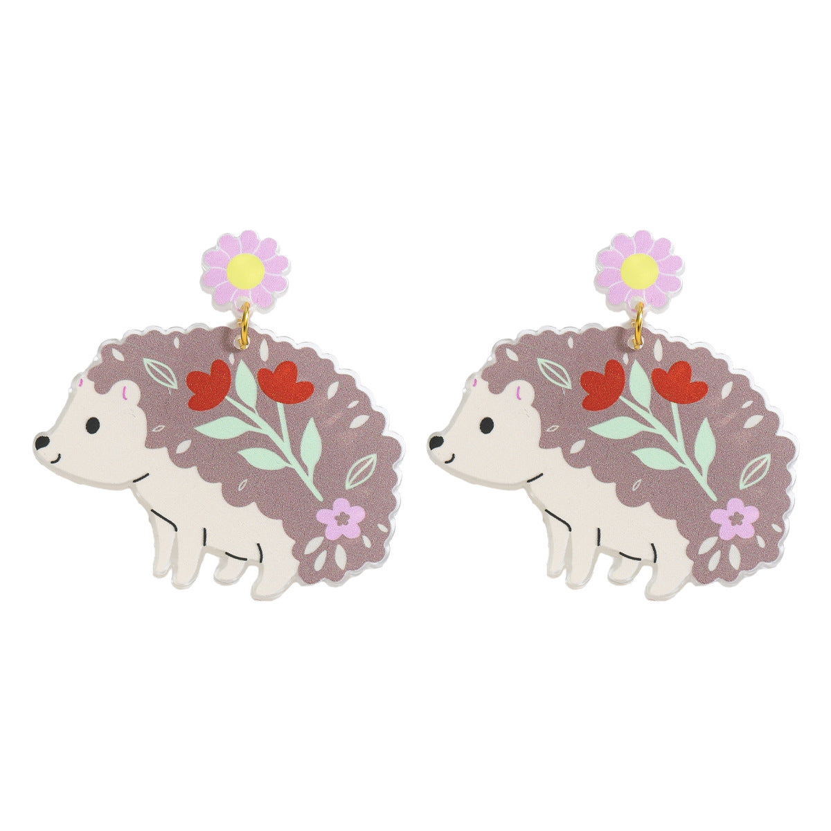 Wholesale Wholesale Cute Cartoon Hedgehog Earrings