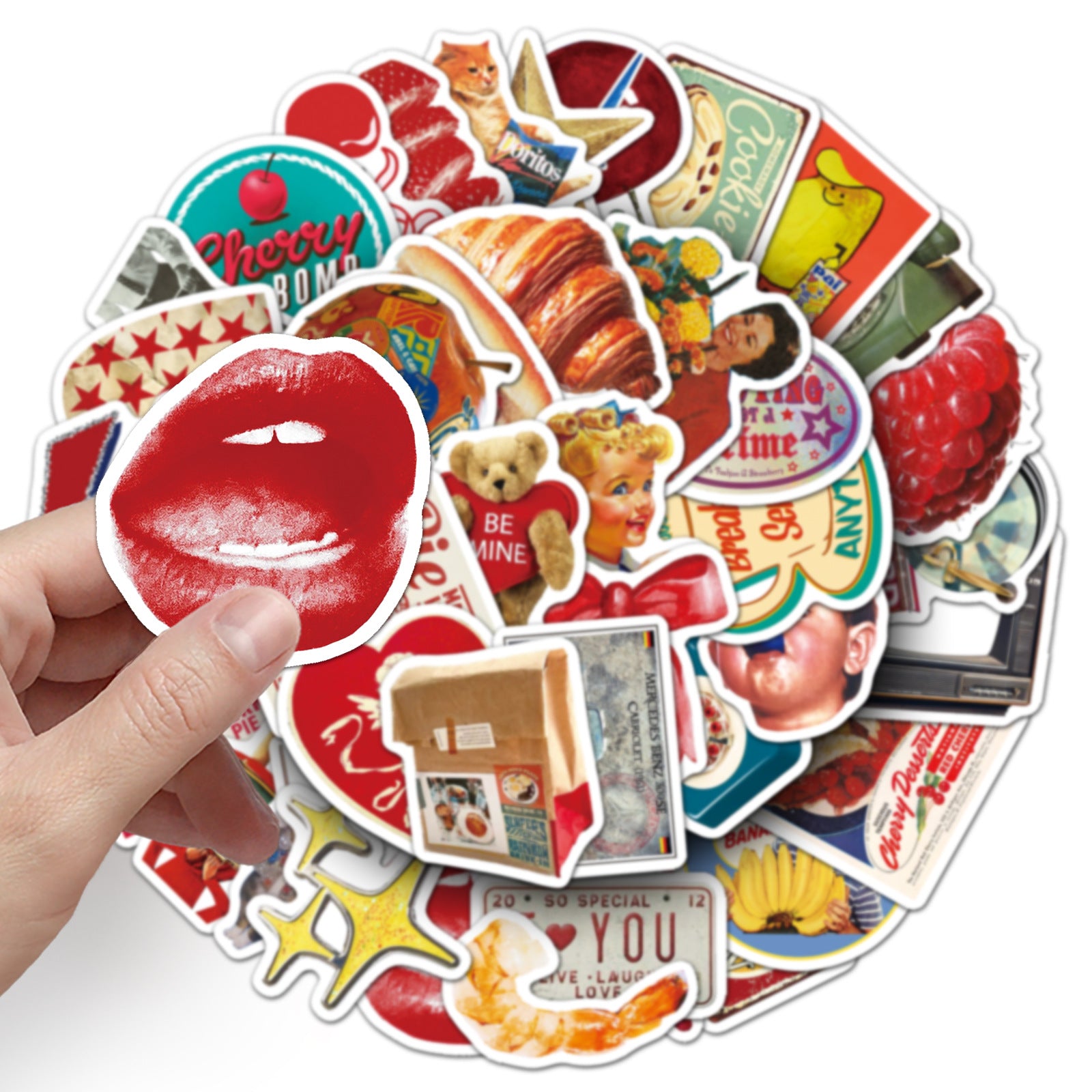 Wholesale 50 Trendy Cool American Retro Graffiti Stickers