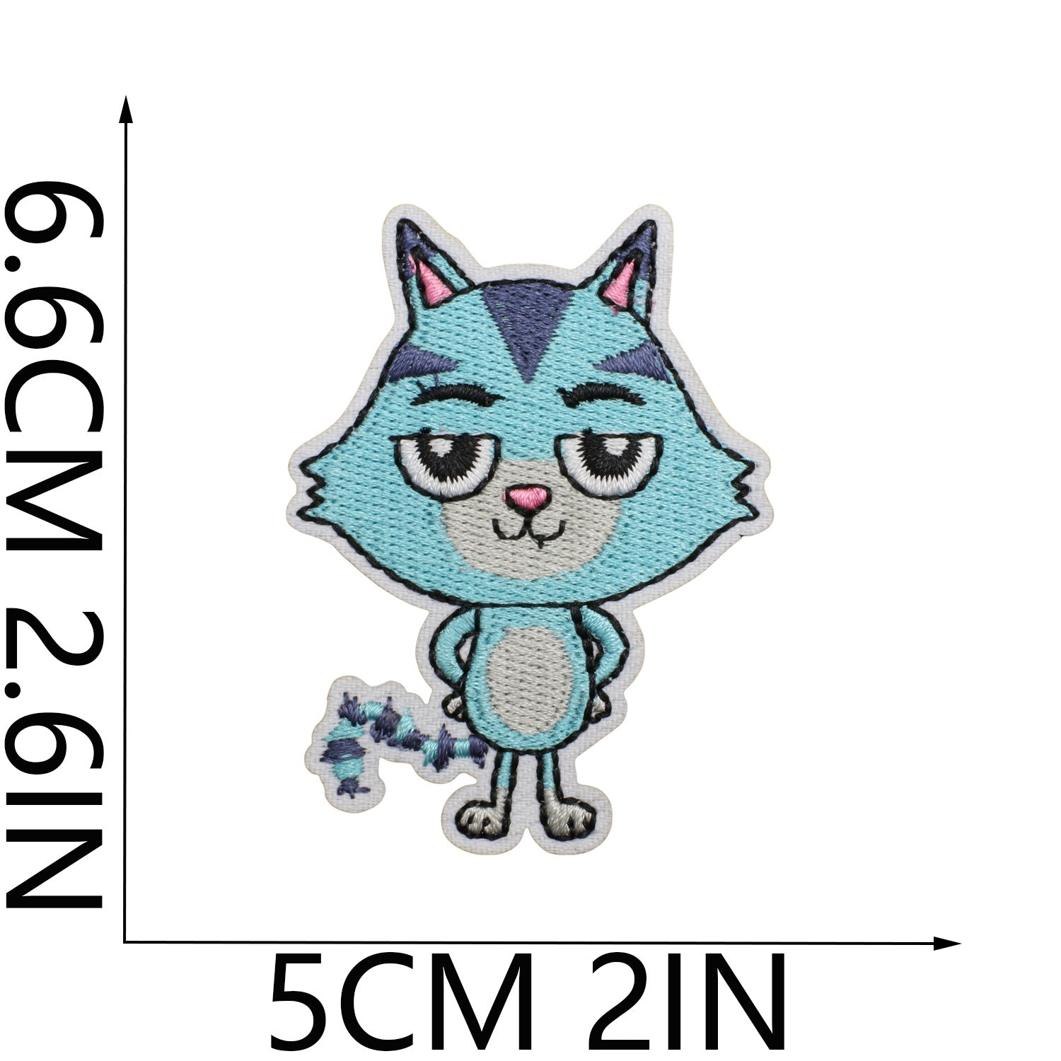 Wholesale Cute Cartoon Cat Embroidery Patch Polyester Thread Sew On Clothing Decoration Fashion Accessory For Girls Resale