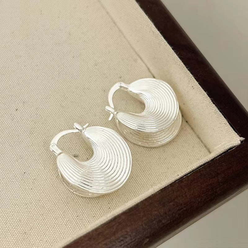 Wholesale Geometric Round Zircon Earrings For Women Stylish Electroplated Ear Studs For Party And Everyday Wear Gift
