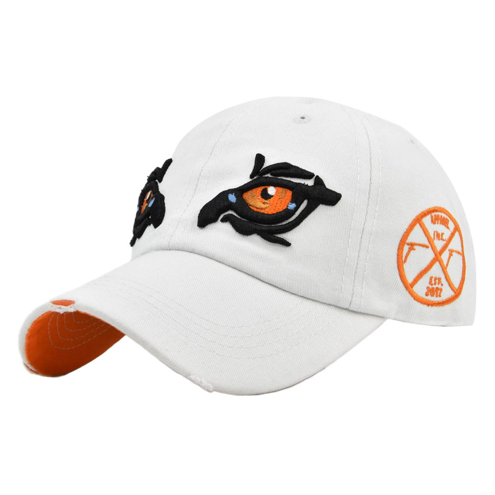 Wholesale Cotton Eagle Eye Three-dimensional Embroidery Baseball Cap